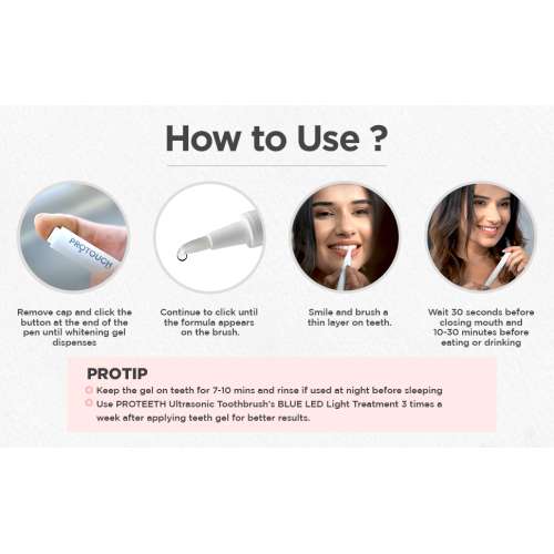 Protouch: Teeth Whitening Duo | Teeth Whitening Pen | Hi Shine Toothpaste | Teeth Whitening, Cavity Prevention and Superior Cleaning