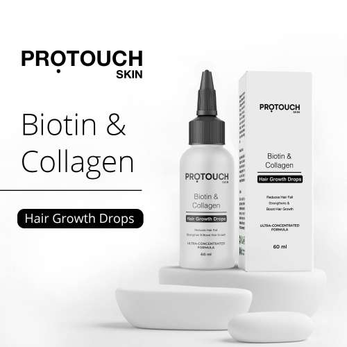 Protouch: Complete Hair Growth Combo | LED Therapy Comb with Vibration Massage | Biotin & Collagen Hair Growth Drops - Powered with 6 Hair Growth Actives | Controls Hair Fall | Strengthens & Improves Hair Quality | Relax Scalp for Better Sleep | For All Hair Type |