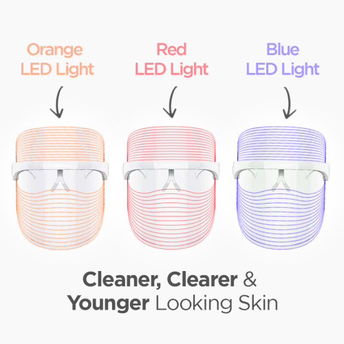 Protouch: GLOW GETTER Led Face Mask + Power Glow Face Drops Brightening & Nourishing Anti Acne & Anti-aging | For Clear & Glowing Skin For All Skin Type (Combo)