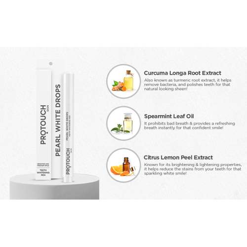 Protouch: Teeth Whitening Duo | Teeth Whitening Pen | Hi Shine Toothpaste | Teeth Whitening, Cavity Prevention and Superior Cleaning