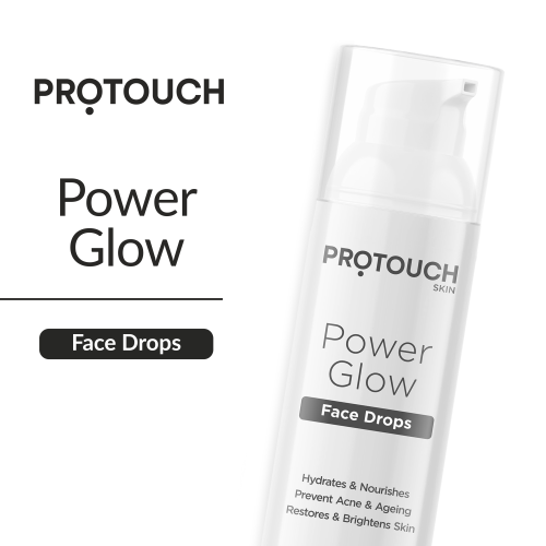 Protouch: Power Glow Face Drops | Brightening Serum with Korean & Indian Herbs | Lightens Dark Spots, Acne, and Wrinkles | For Clear, Glowing Skin - All Skin Types  |30ml  | Pack of 2
