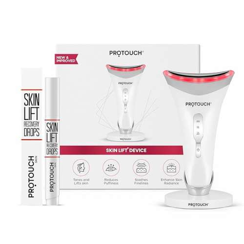 Protouch: Skin Lift Combo | Skin lift Device & Recovery Drops | Anti ageing, Bright & Firm Younger Looking Skin