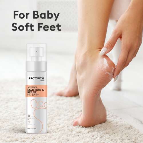 Protouch: Advanced Moisture & Repair Feet Lotion | For Dry & Cracked Feet | Hydrating & Soothing | Lightweight Formula with Shea Butter & Lactic Acid | 100ml  | Pack of 2