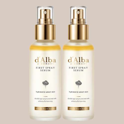 d'Alba: White Truffle First Spray Serum 100ml Pack of 2