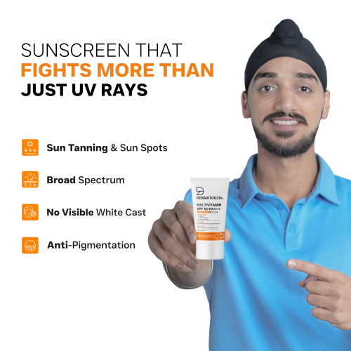 Dermatouch: Multivitamin SPF 50 PA+++ Sunscreen Gel 30gm