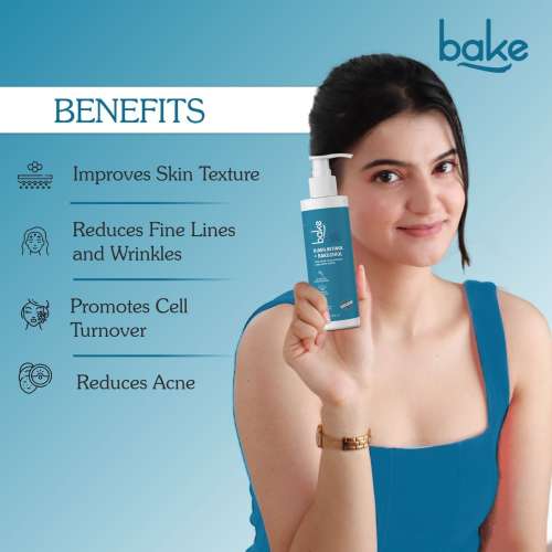 Bake Cosmetics: 0.05% Retinol Face Wash for Acne ,Blackheads & Open Pores for Men & Women