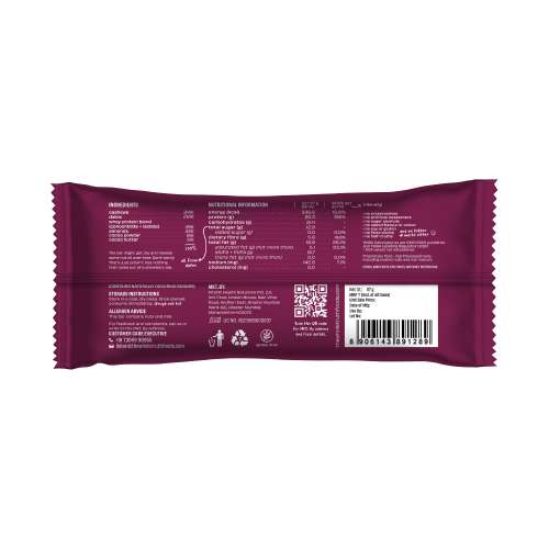 The Whole Truth: High Protein Double Cocoa 20g Protein Bar - Pack of 5 x 67g each - No Preservatives - No Artificial Flavours - All Natural