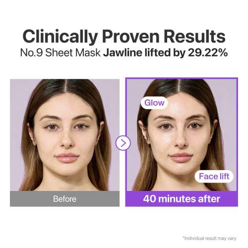 Numbuzin: No.9+ Nad+ Bio Lifting-Sil Full Face Mask 28ml*4ea