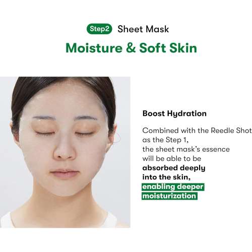 VT Cosmetics: Reedle Shot 50 - 2 Step Mask | Hydrating | Soothing | Skin Repair | Glow Care | 1.5gm
