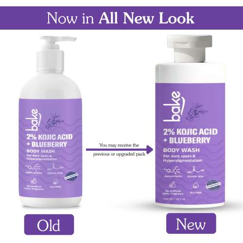 Bake Cosmetics: 2% Kojic Acid Brightening Body Wash for Pigmentation Tan Removal & Dark Spots 300ml