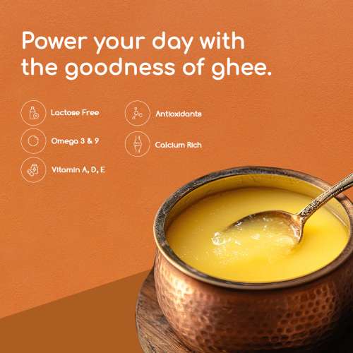Hichkie: A2 Cow Desi Ghee| Bilona Method | Curd-Churned | Lab Tested |2 x1000ml | Pack of 2
