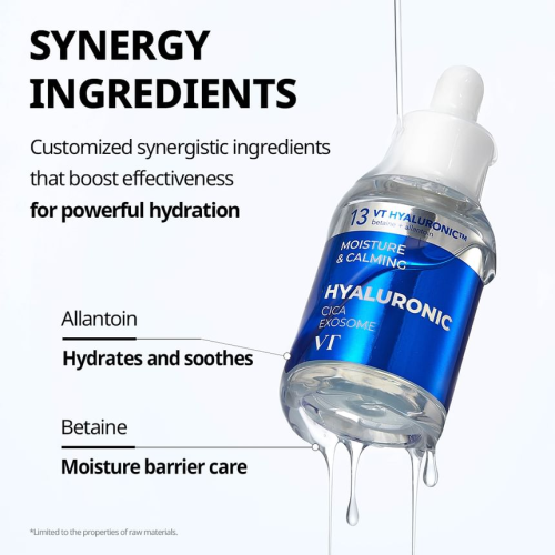 VT Cosmetics: Hyaluronic H3 Hydro Ampoule | Hydrating | Non- Sticky | Lightweight | Healthy Skin | 30ml