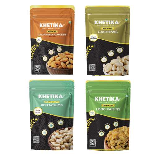 KHETIKA: Premium Grand Dry Fruits Combo 200gm Each
