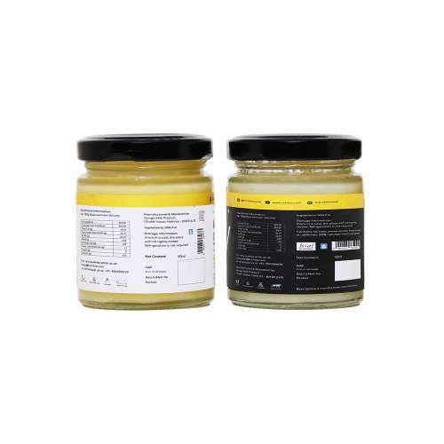 Hichkie: A2 Cow Desi Ghee |Buffalo Ghee | Bilona Method | Lab Tested  | Pack of 2| 180ml