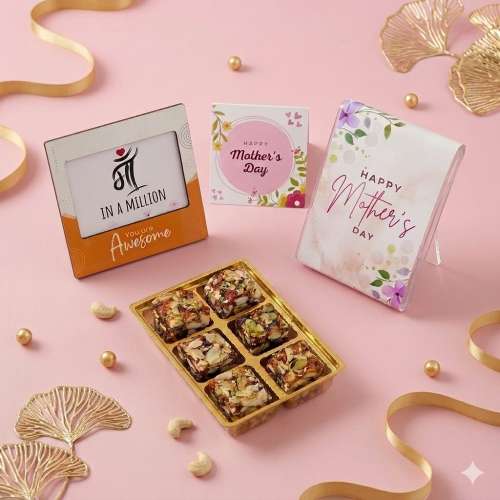 The Daily Nut Co.: Mother Day Sweet Indulgence Mithai Box 400gm
