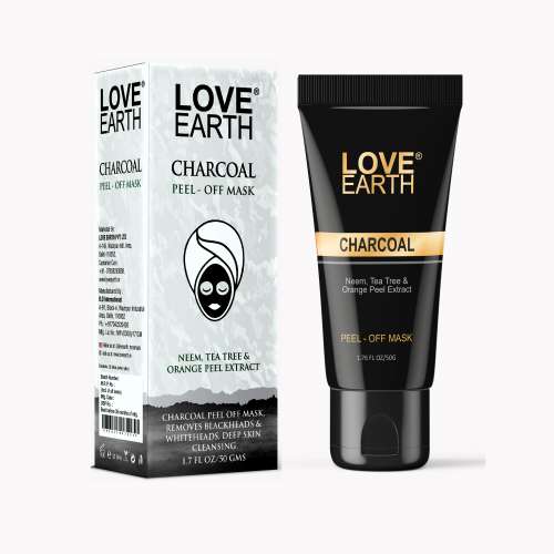 Love Earth: Charcoal Peel Off Mask 50gm