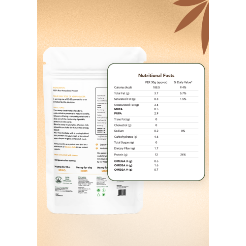 India Hemp Organics: Hemp Protein Powder 100gm