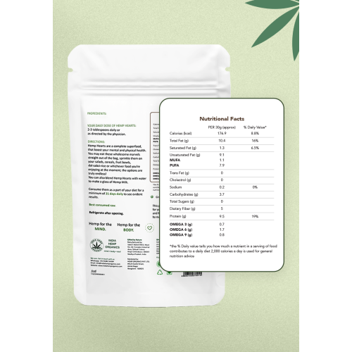 India Hemp Organics: Hemp Hearts 100gm