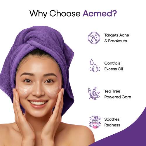 Ethiglo: Acmed Pimple Care Face Wash for Acne Prone Skin 70gm Pack of 6
