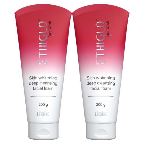 Ethiglo: Deep Cleansing Facial Foam Face Wash for Healthy, Soft and Smooth Skin | Removes Dirt, Impurities and Excess Oil | Suitable for All Skin Types | Pack of 2 - 200gm