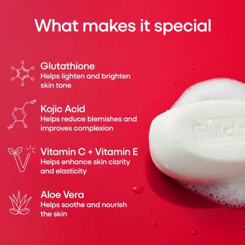 Ethiglo: Glutafine Skin Lightening Soap 75gm Pack of 5