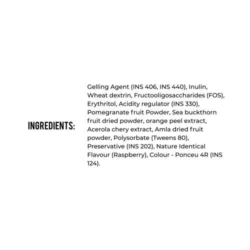 NUTRIBURST: True Radiance Gummies for Collagen Improvement Raspberry Collagen Gummies with Orange Peel Acerola Cherry & Sea Buckthorn, No Added Sugar Enhance Elasticity & Health skin 150gm