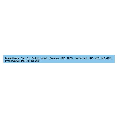 NUTRIBURST: Single Strength Omega-3 Fish Oil Capsules 1000mg | High Strength Softgels for Men and Women | Omega3 Supplement for Heart, Brain, Skin & Joint Support | 30 S  | 140gm