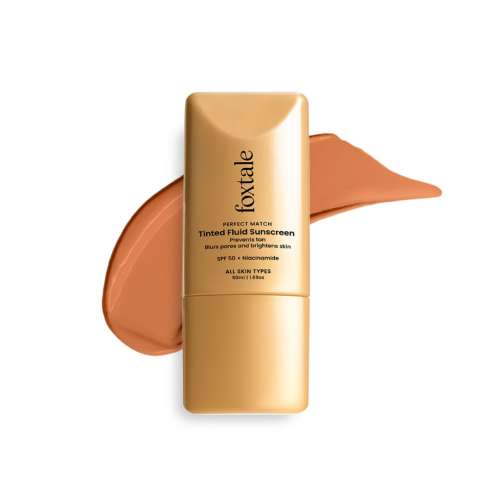 Foxtale: Tinted Sunscreen SPF50 PA ++++ | Blurs Pores, Non-Oily Glow | 06 Coco | 50ml