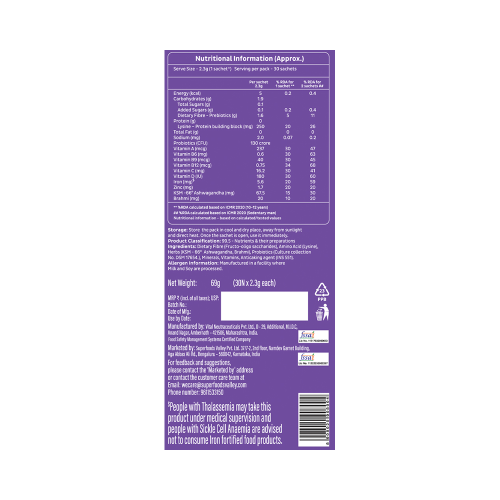 Good Monk: Family Nutrition Mix: Clinically Proven to improve Energy, Immunity & Gut Health | 30 Sachets
