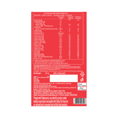 Good Monk: Healthy 50+ Nutrition Mix : Clinically Designed to Improve Energy, Bone & Gut Health | 15 Sachets