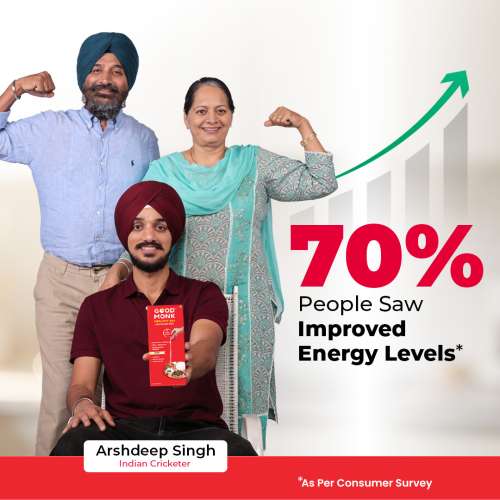 Good Monk: Healthy 50+ Nutrition Mix : Clinically Designed to Improve Energy, Bone & Gut Health | 30 Sachets