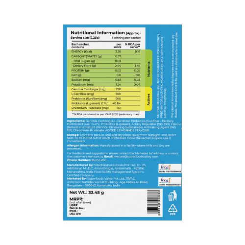 Good Monk: Slimbiotics Weight Loss for Women & Men | Boosts Metabolism & Reduces Cravings Naturally|15 Day Pack