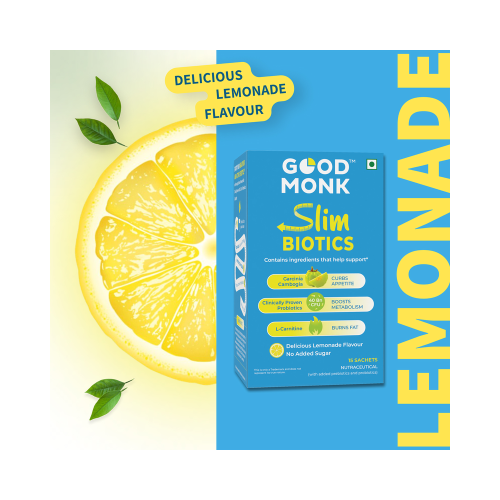 Good Monk: Slimbiotics Weight Loss for Women & Men | Boosts Metabolism & Reduces Cravings Naturally|15 Day Pack