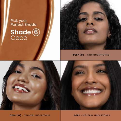 Foxtale: Tinted Sunscreen SPF50 PA ++++ | Blurs Pores, Non-Oily Glow | 06 Coco | 50ml