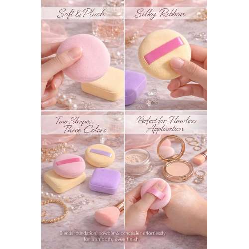 kindlife: Professional Powder Puff | Ultra-Soft Makeup Puff for Compact & Loose Powder