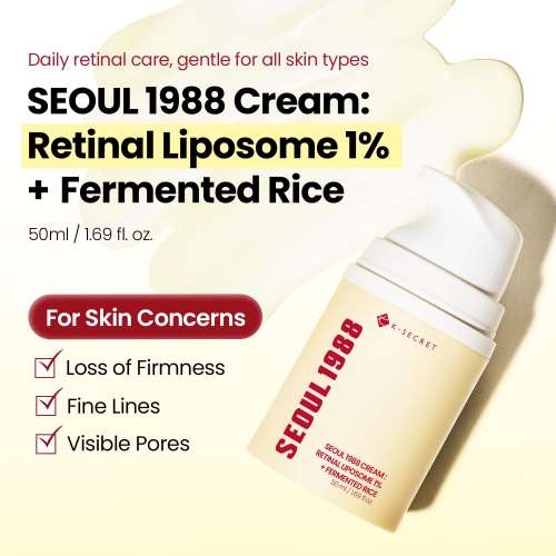 K-Secret: SEOUL 1988 Retinal Liposome 1% + Fermented Rice 50ml