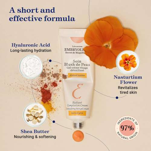 Embryolisse: Radiant Complexion Apricot Glow - Energizing Warm Glow Moisturizer 30ml