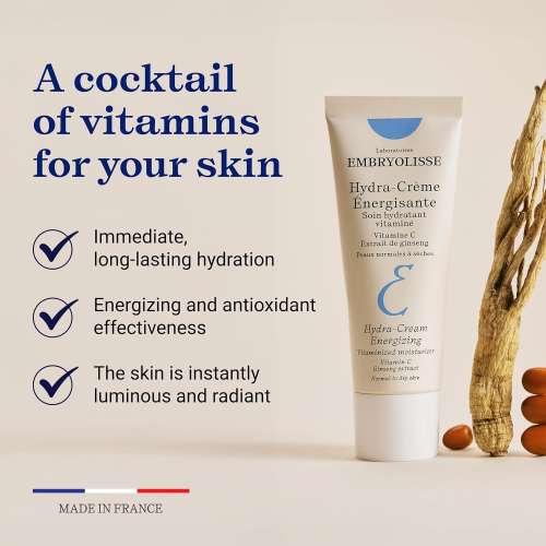 Embryolisse: Hydra-Cream Energizing - Vitamin C Moisturizer to Boost Skin Radiance 40ml