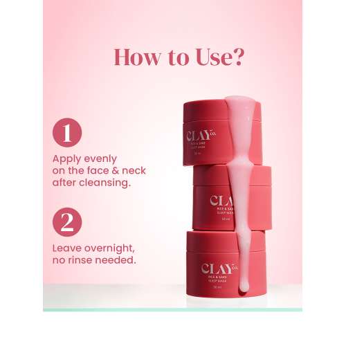 ClayCo.: Brightening Rice & Sake Sleep Mask with Vitamin C 50ml