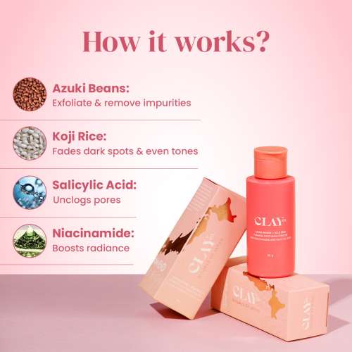 ClayCo.: Azuki Beans & Koji Rice Foaming Enzyme Powder 30gm