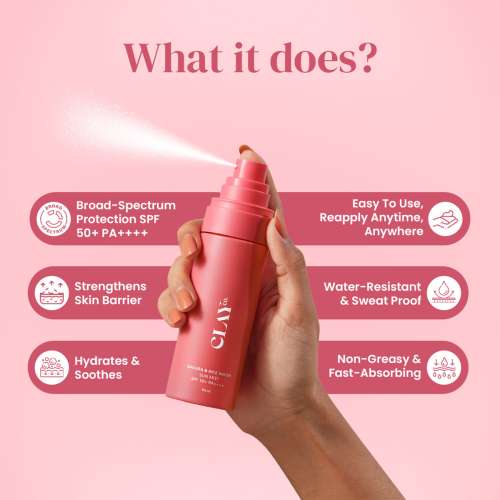 ClayCo.: Sakura & Rice Water Sunmist SPF 50+ PA++++ I 60ml