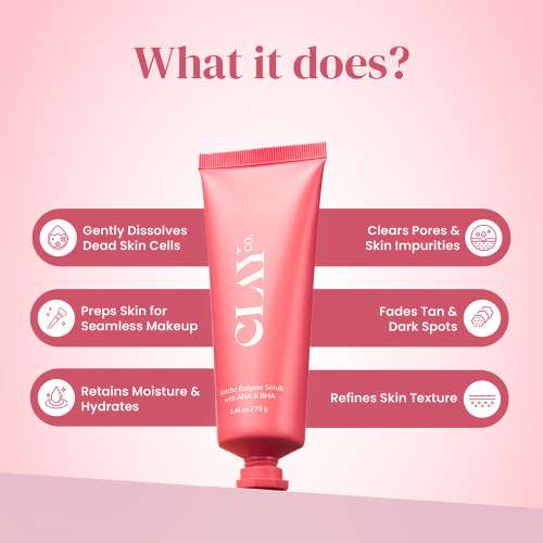 ClayCo.: Matcha Enzyme Scrub with AHA & BHA 70gm