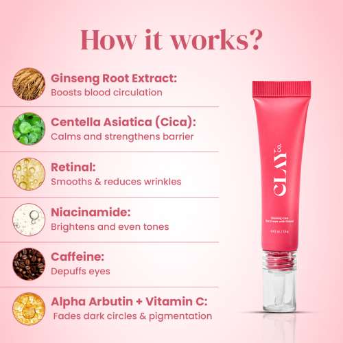 ClayCo.: Ginseng Cica Eye Cream with 0.15% Retinal 15gm