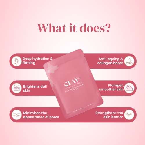 ClayCo.: Rice & Ceramide Collagen Sheet Mask with PDRN 35gm