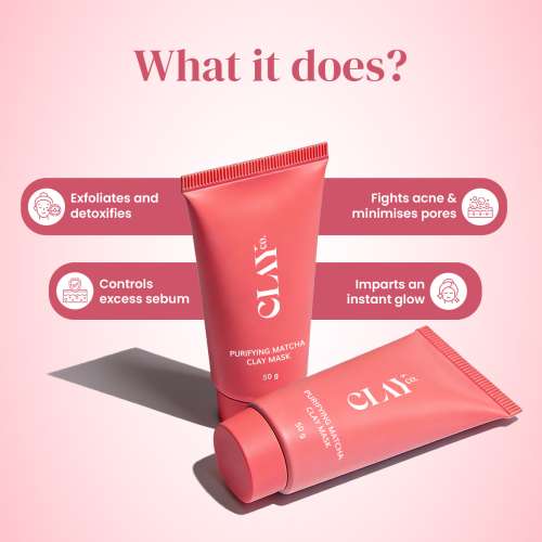 ClayCo.: Detoxifying Matcha Clay Mask 50gm