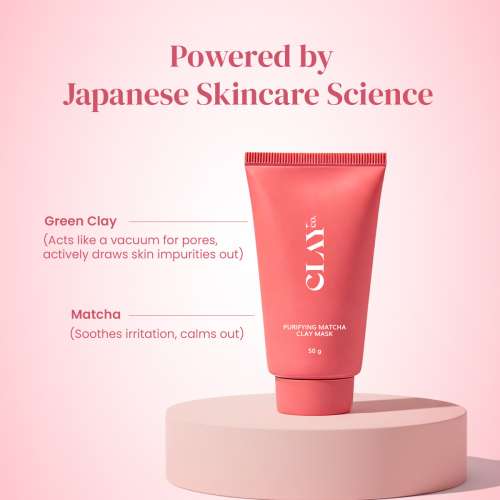 ClayCo.: Detoxifying Matcha Clay Mask 50gm