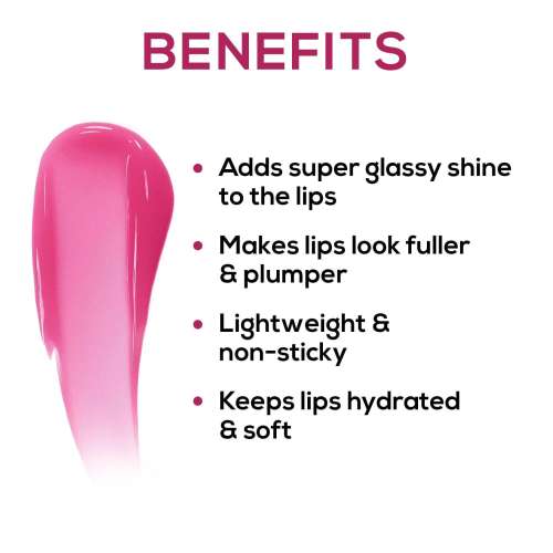 Renee Cosmetics: Hot Lips Pink Lip Gloss 4.5ml