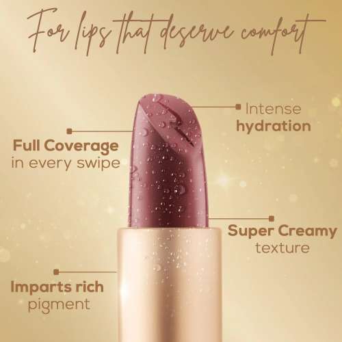 Renee Cosmetics: H2O Hydrating Creme Lipstick Mauve Lagoon 4gm