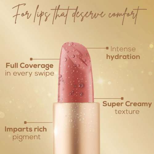 Renee Cosmetics: H2O Hydrating Creme Lipstick Nude Sea 4gm