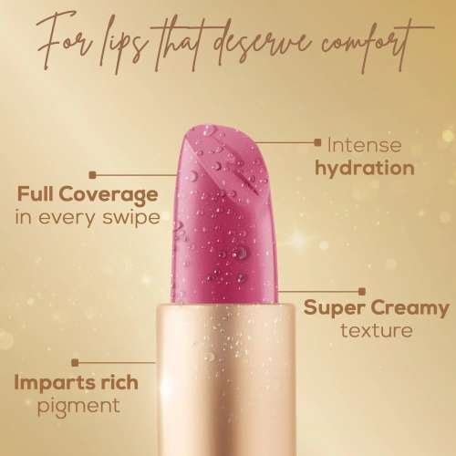 Renee Cosmetics: H2O Hydrating Creme Lipstick Pink Shower 4gm